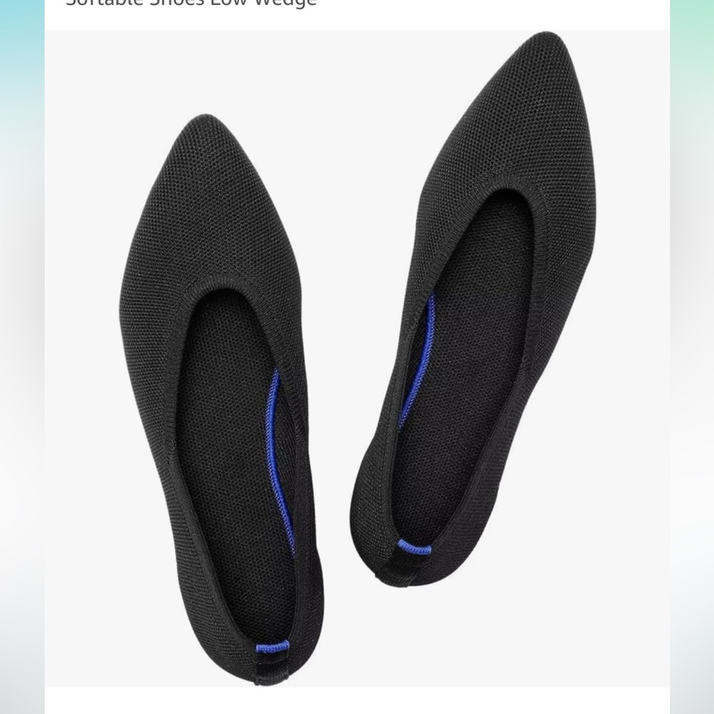 Cloth Black Flats
